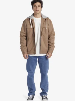 Outlet Quiksilver New Aitor Hooded Jacket Fossil