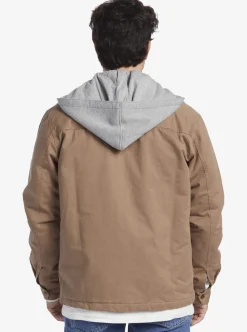 Outlet Quiksilver New Aitor Hooded Jacket Fossil