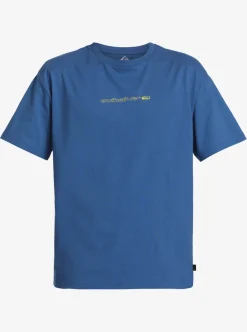 Shop Quiksilver New Instinct Short Sleeve Stn T-Shirt Dark Blue