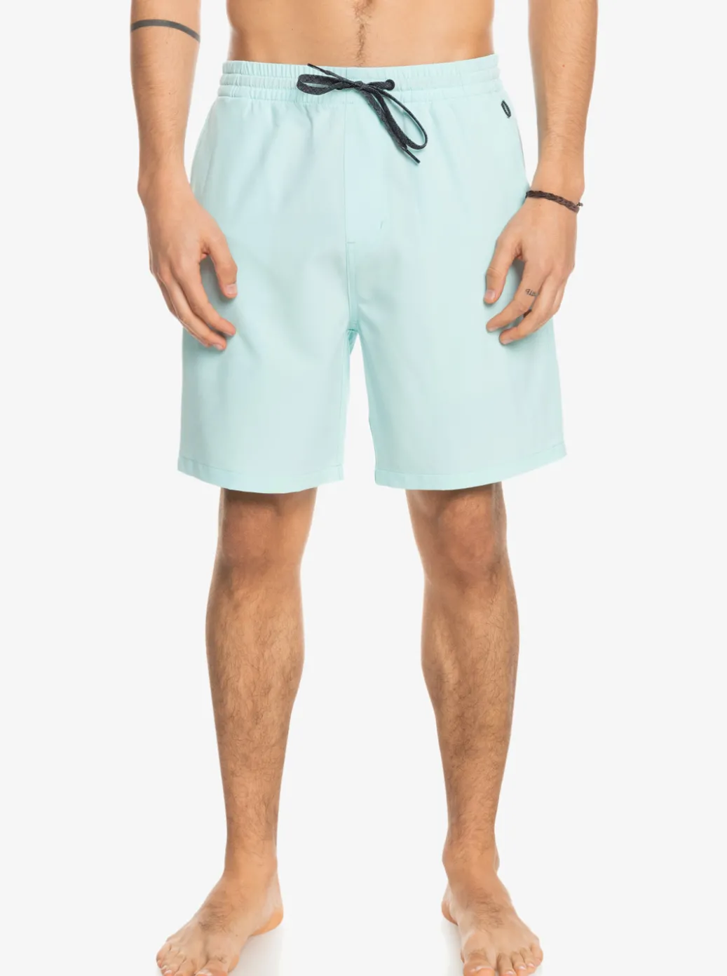 Best Sale Quiksilver Ocean Elastic Waist 18" Amphibian Shorts Iced Aqua