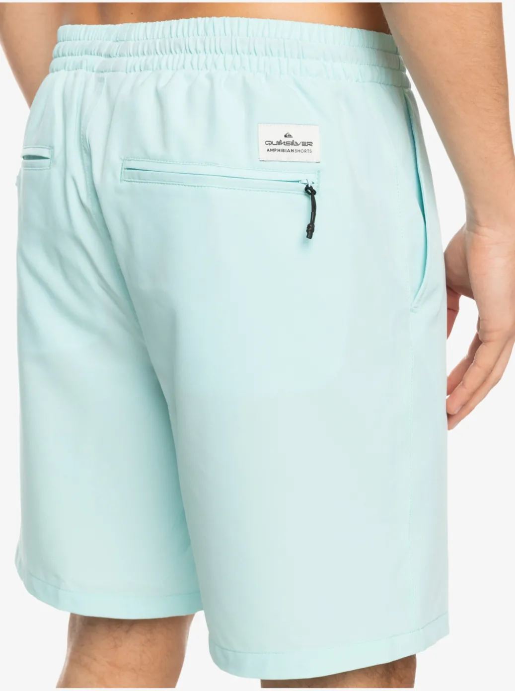 Best Sale Quiksilver Ocean Elastic Waist 18" Amphibian Shorts Iced Aqua