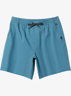 Best Sale Quiksilver Ocean Elastic Waist 18" Amphibian Shorts Aegean Blue