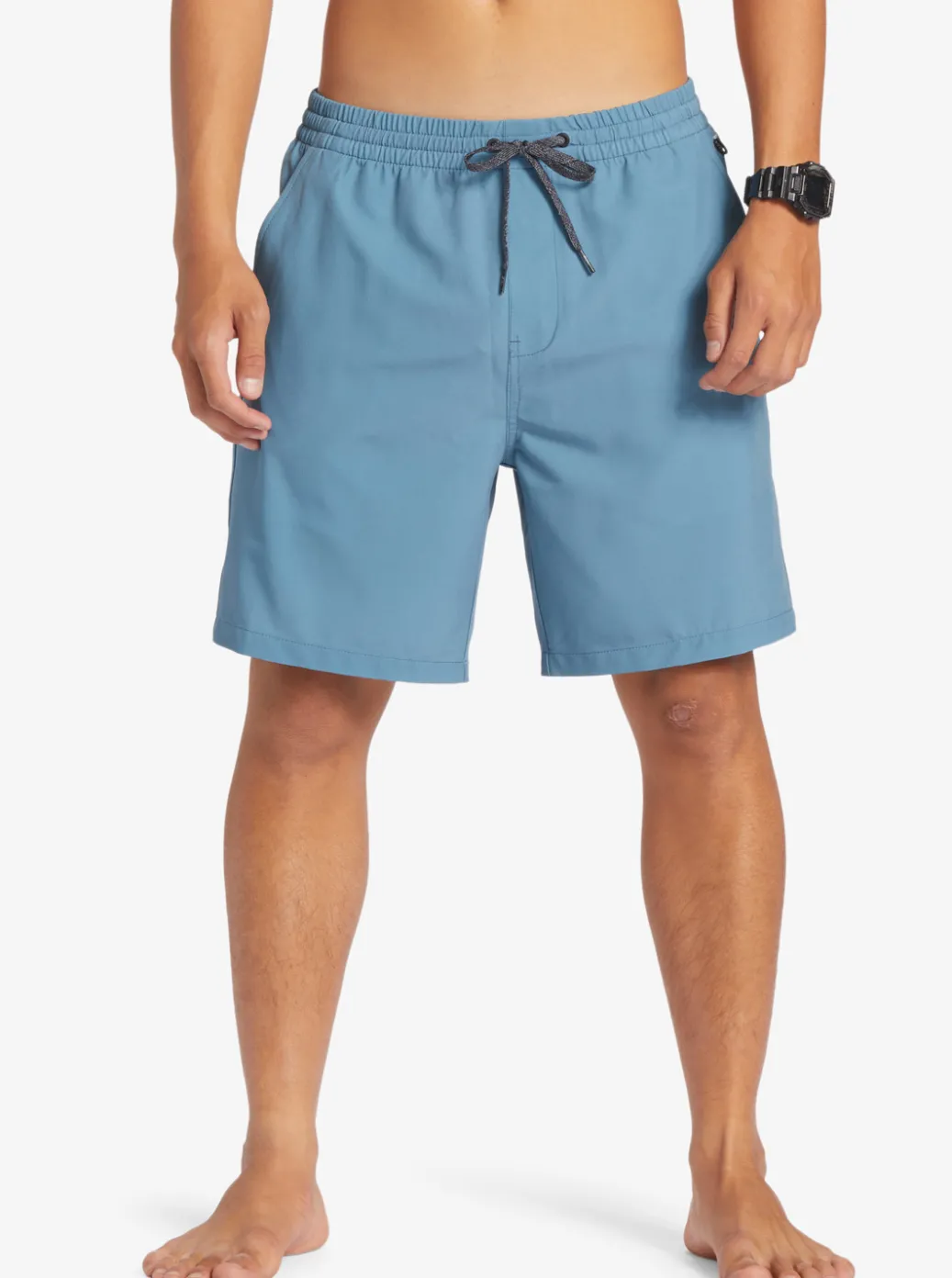 Best Sale Quiksilver Ocean Elastic Waist 18" Amphibian Shorts Aegean Blue