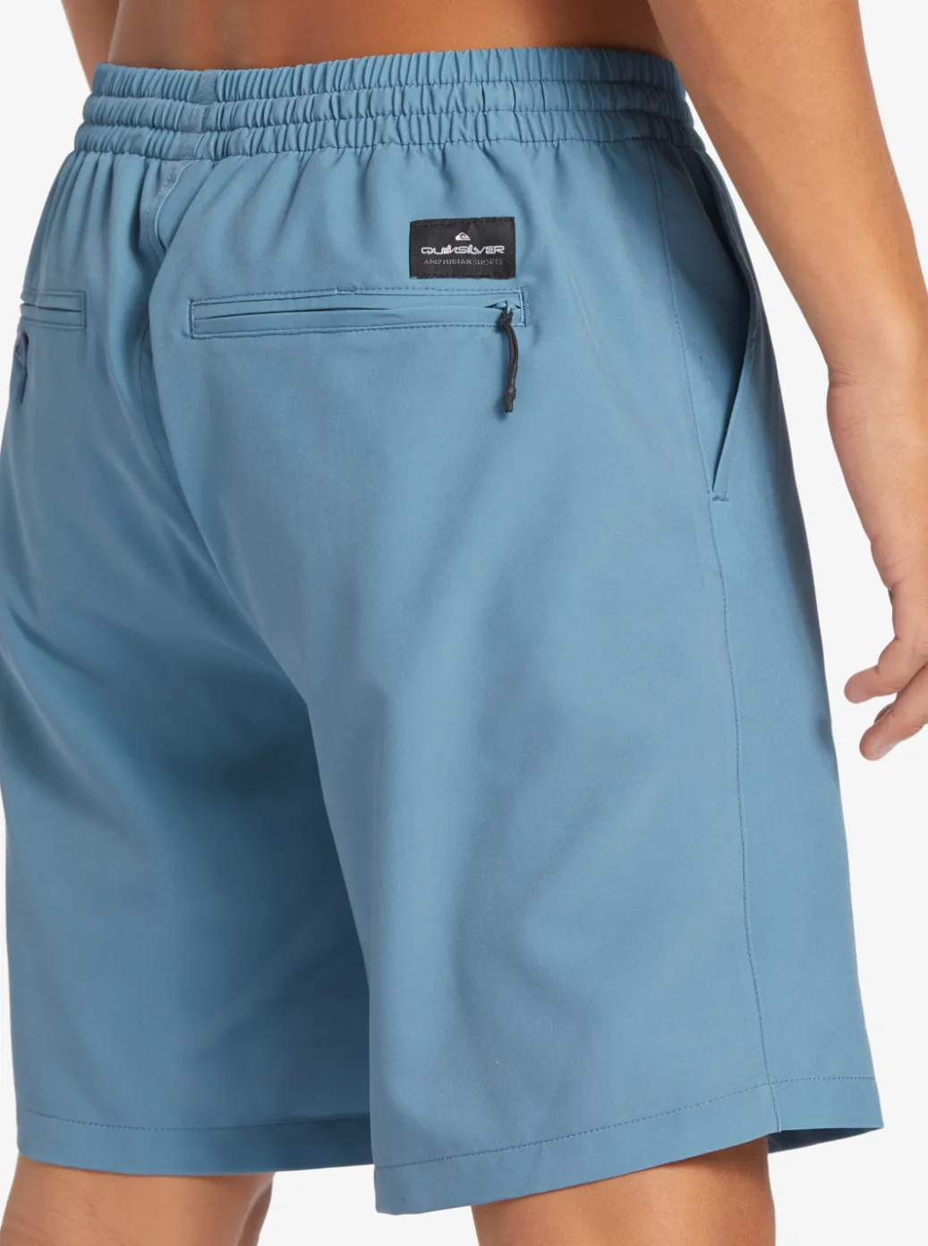 Best Sale Quiksilver Ocean Elastic Waist 18" Amphibian Shorts Aegean Blue