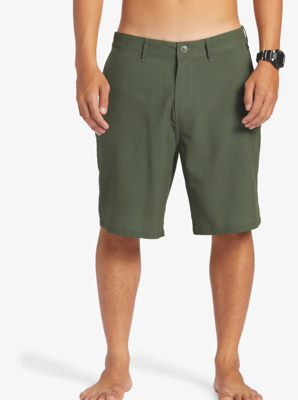 Shop Quiksilver Ocean Union Amphibian 20" Hybrid Shorts Climbing Ivy