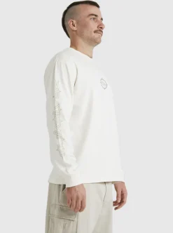 Flash Sale Quiksilver Off Grid Long Sleeve T-Shirt Snow White