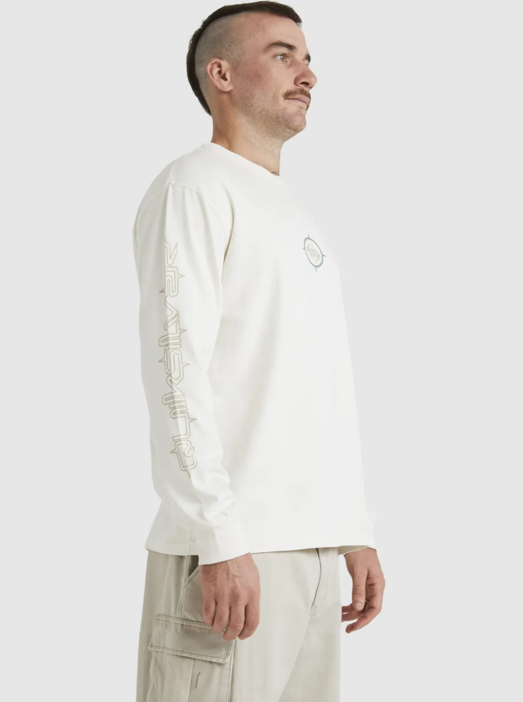 Flash Sale Quiksilver Off Grid Long Sleeve T-Shirt Snow White