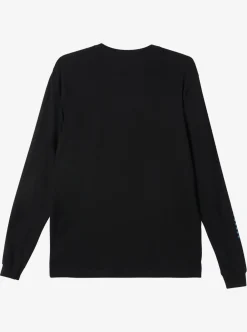 Discount Quiksilver Omni Check Turn Long Sleeve T-Shirt Black