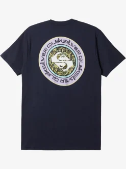 New Quiksilver Omni Circle T-Shirt Navy Blazer