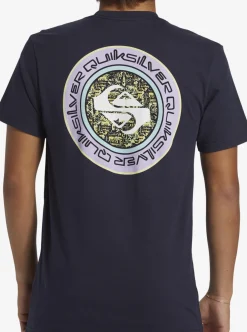 New Quiksilver Omni Circle T-Shirt Navy Blazer