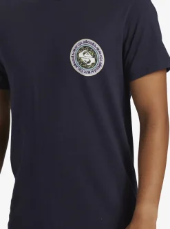 New Quiksilver Omni Circle T-Shirt Navy Blazer