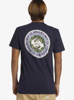 New Quiksilver Omni Circle T-Shirt Navy Blazer
