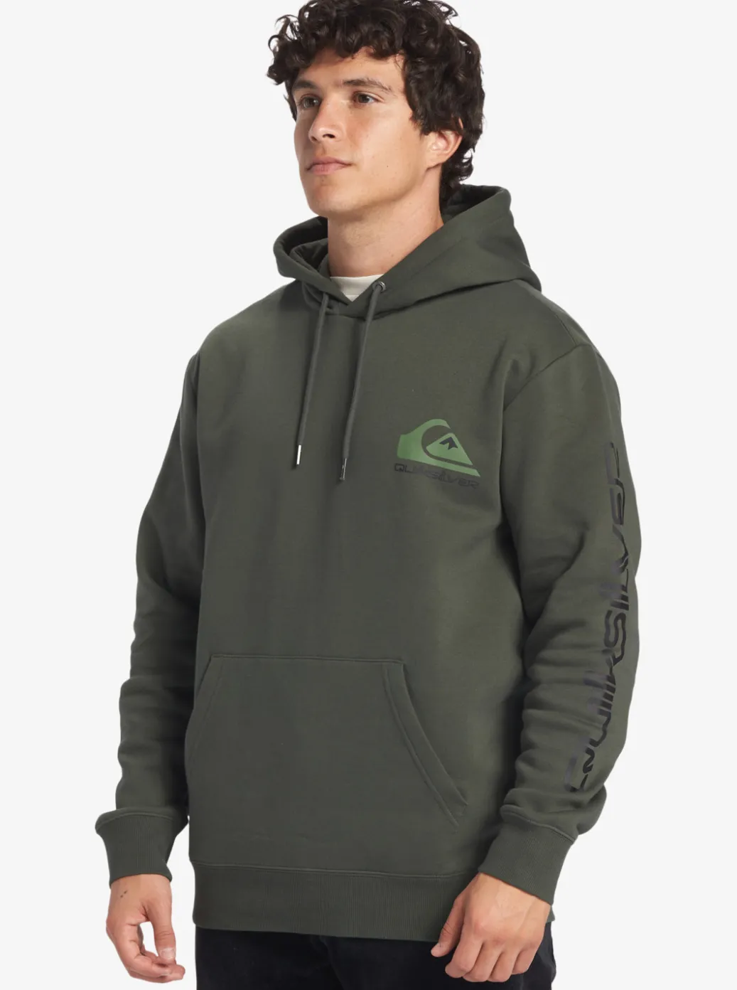 Best Quiksilver Omni Logo Hoodie Climbing Ivy