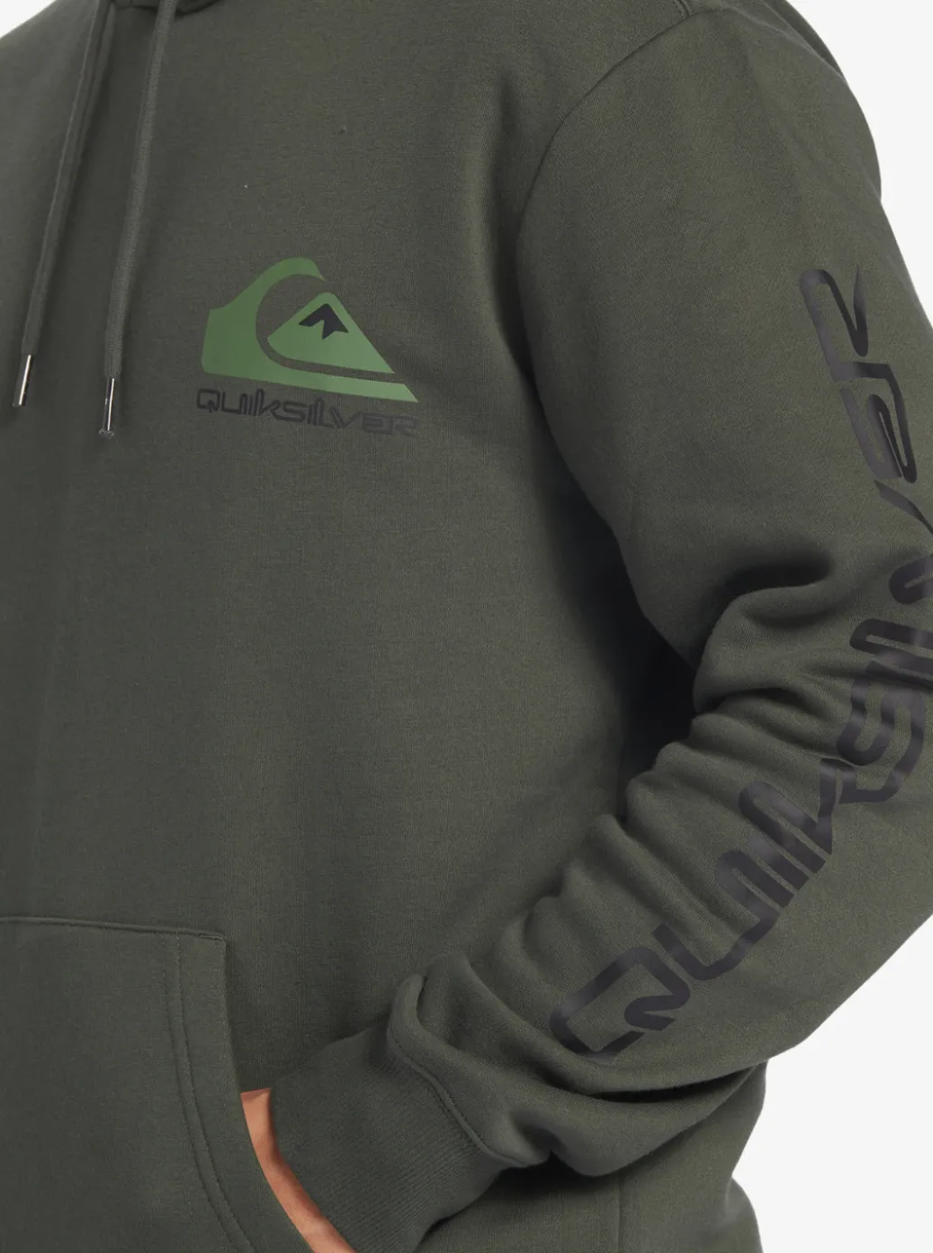 Best Quiksilver Omni Logo Hoodie Climbing Ivy