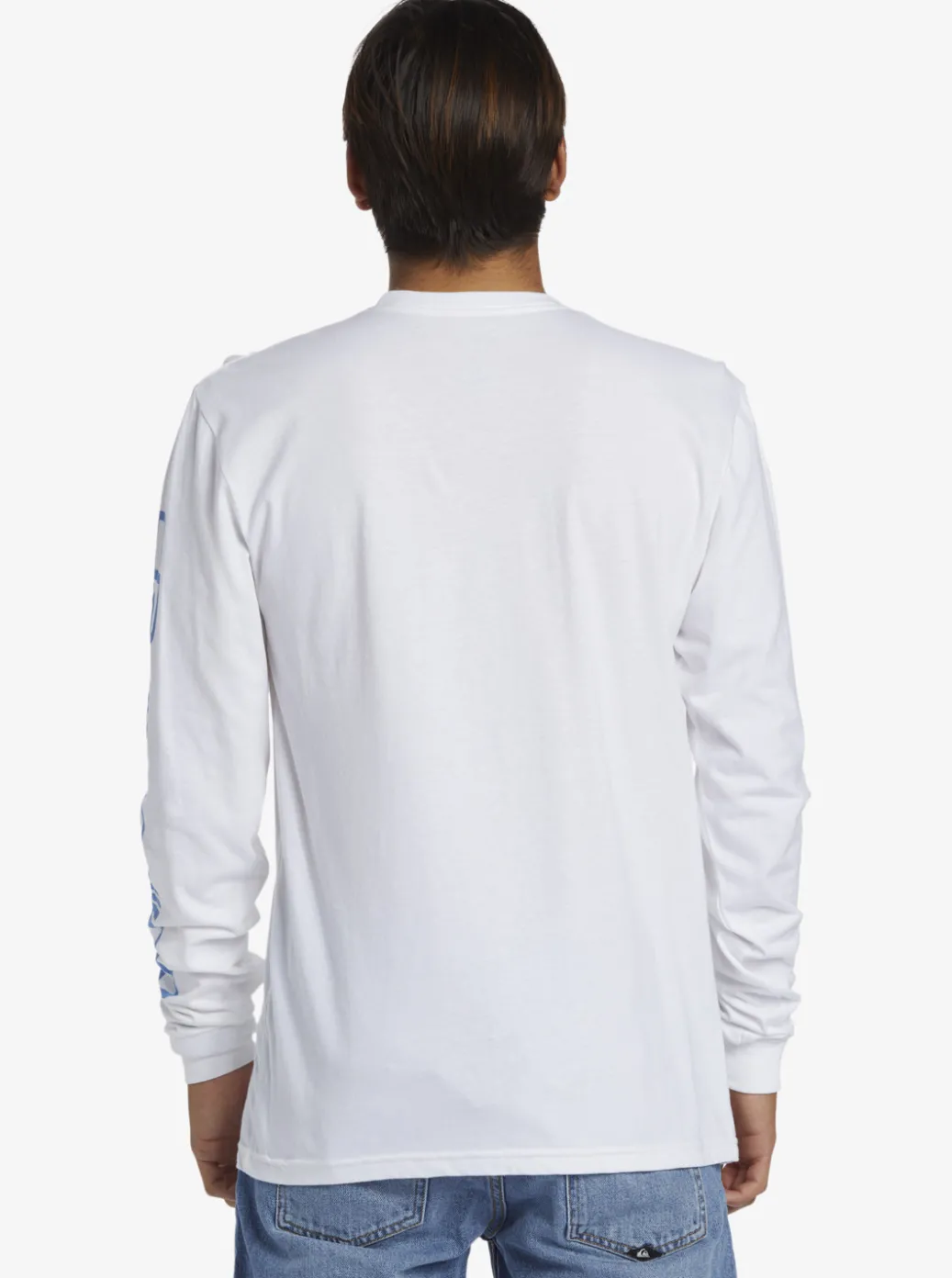 Cheap Quiksilver Omni Logo Long Sleeve T-Shirt White
