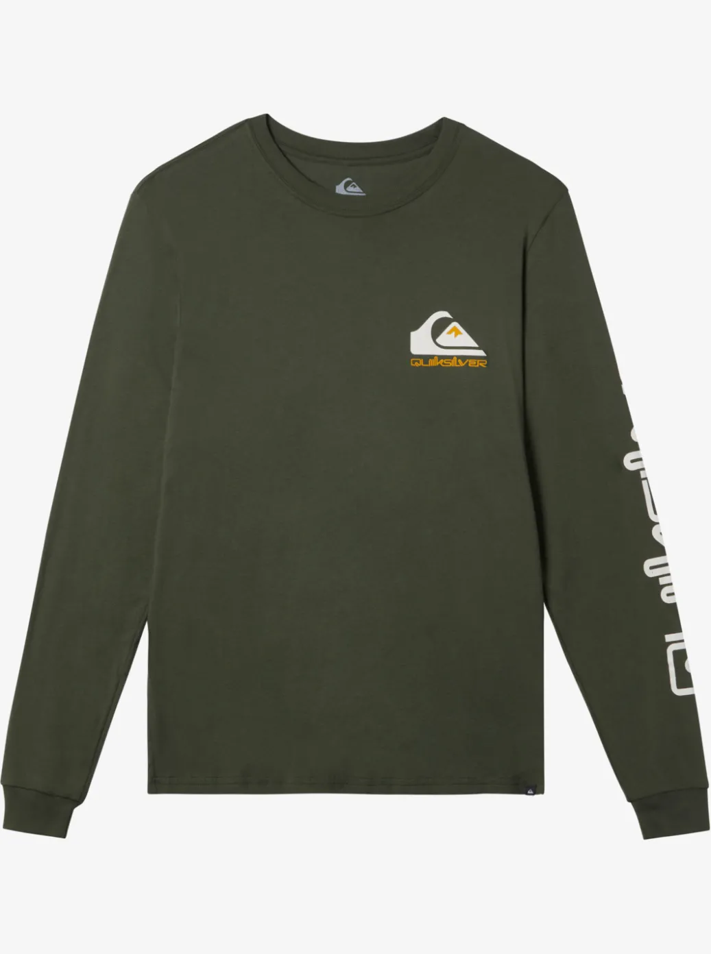 Clearance Quiksilver Omni Logo Long Sleeve T-Shirt Climbing Ivy