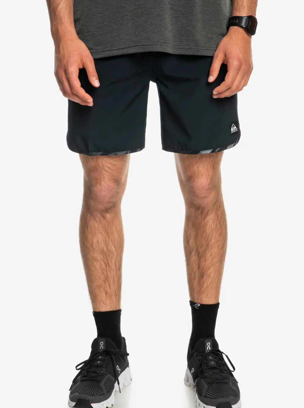 Cheap Quiksilver Omni Scallop 17" Amphibian Boardshorts Black