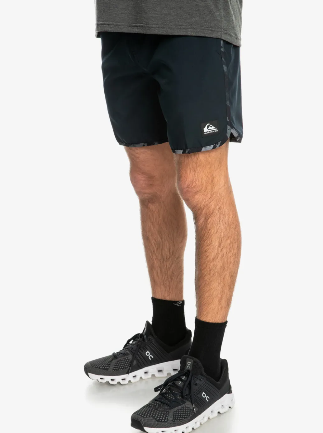 Cheap Quiksilver Omni Scallop 17" Amphibian Boardshorts Black