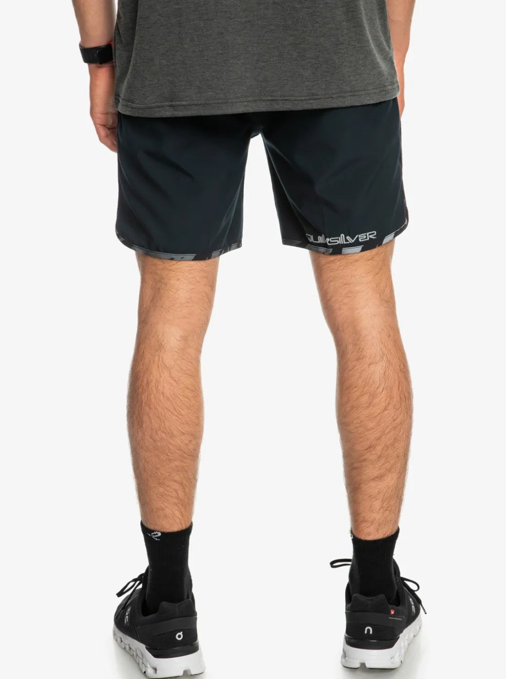 Cheap Quiksilver Omni Scallop 17" Amphibian Boardshorts Black