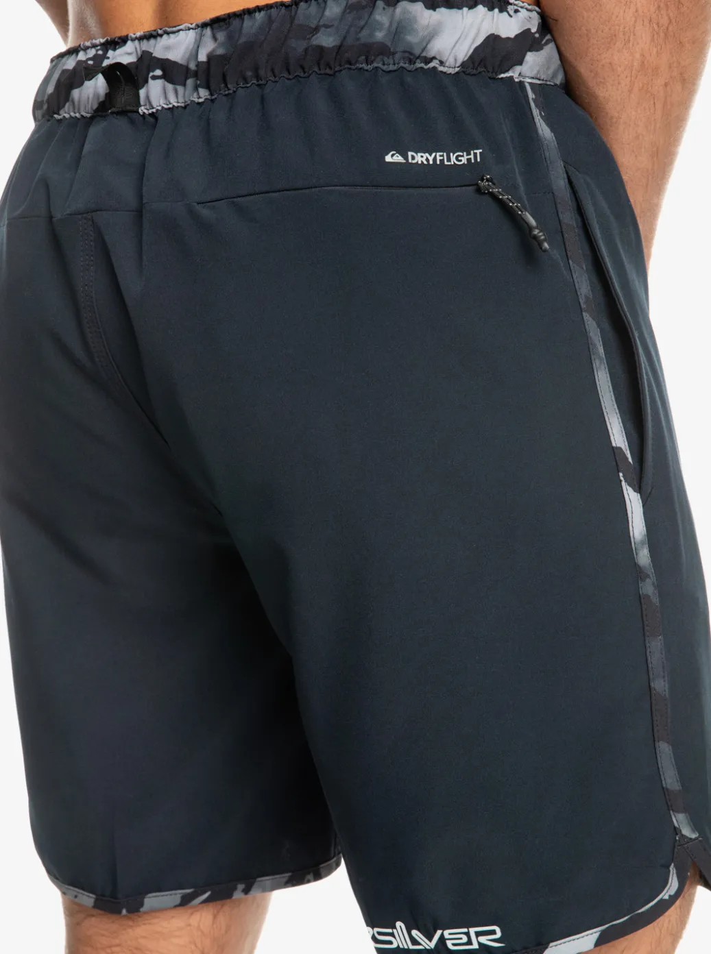 Cheap Quiksilver Omni Scallop 17" Amphibian Boardshorts Black