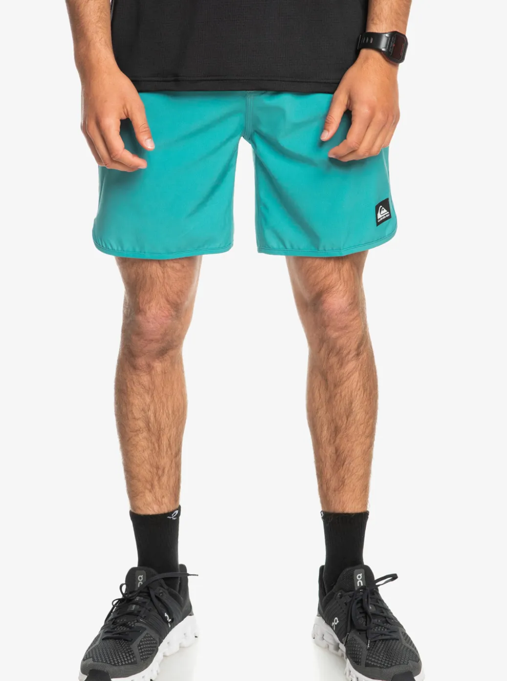 Discount Quiksilver Omni Scallop 17" Amphibian Boardshorts Brittany Blue