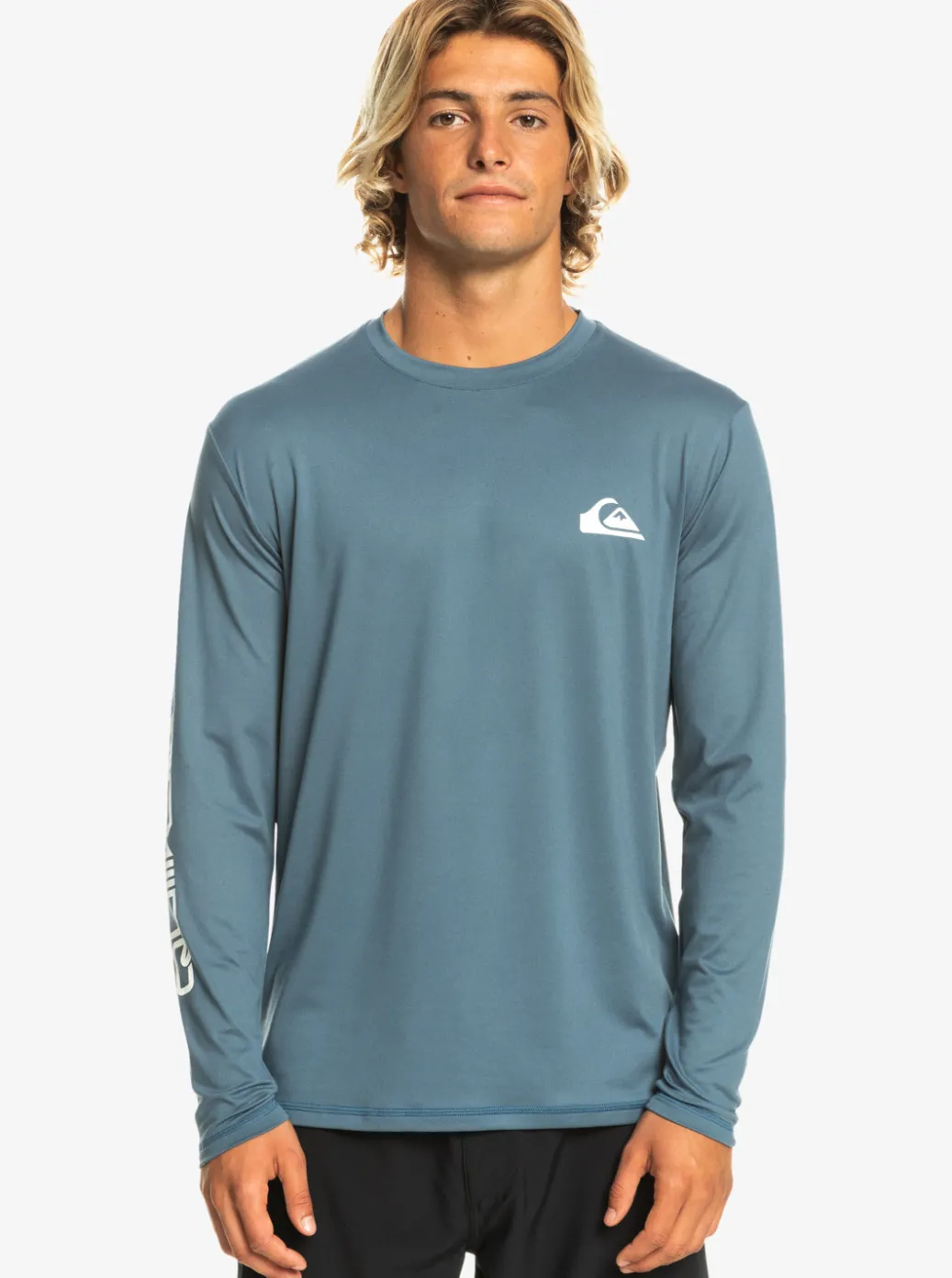 Outlet Quiksilver Omni Session Long Sleeve Upf 50 Surf T-Shirt Bering Sea