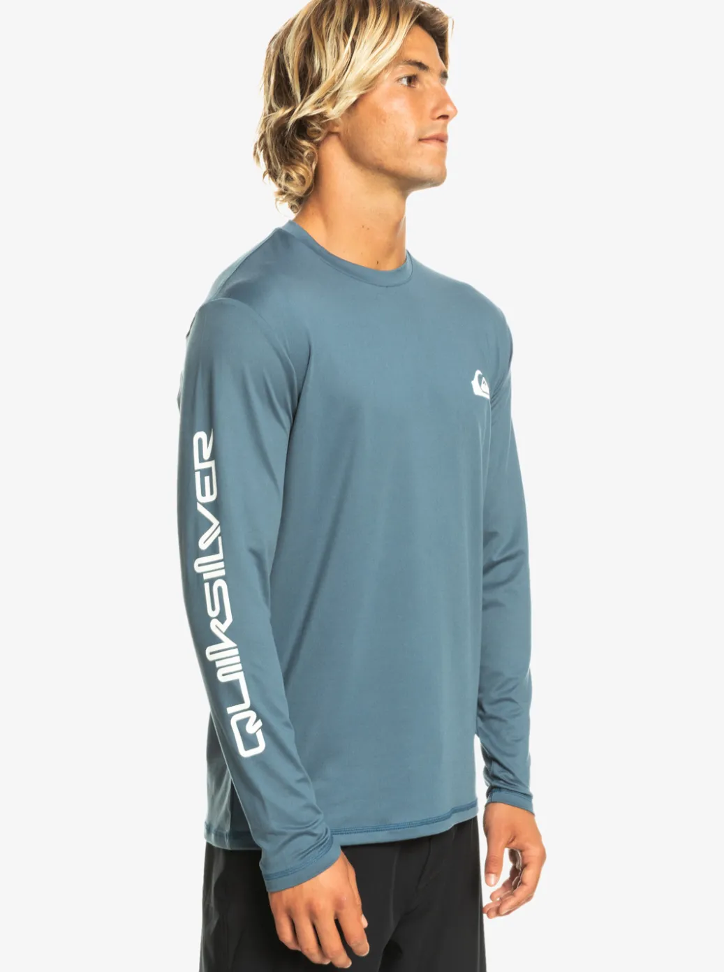 Outlet Quiksilver Omni Session Long Sleeve Upf 50 Surf T-Shirt Bering Sea
