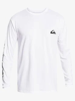 Discount Quiksilver Omni Session Long Sleeve Upf 50 Surf T-Shirt White