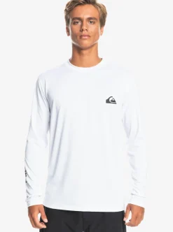 Discount Quiksilver Omni Session Long Sleeve Upf 50 Surf T-Shirt White