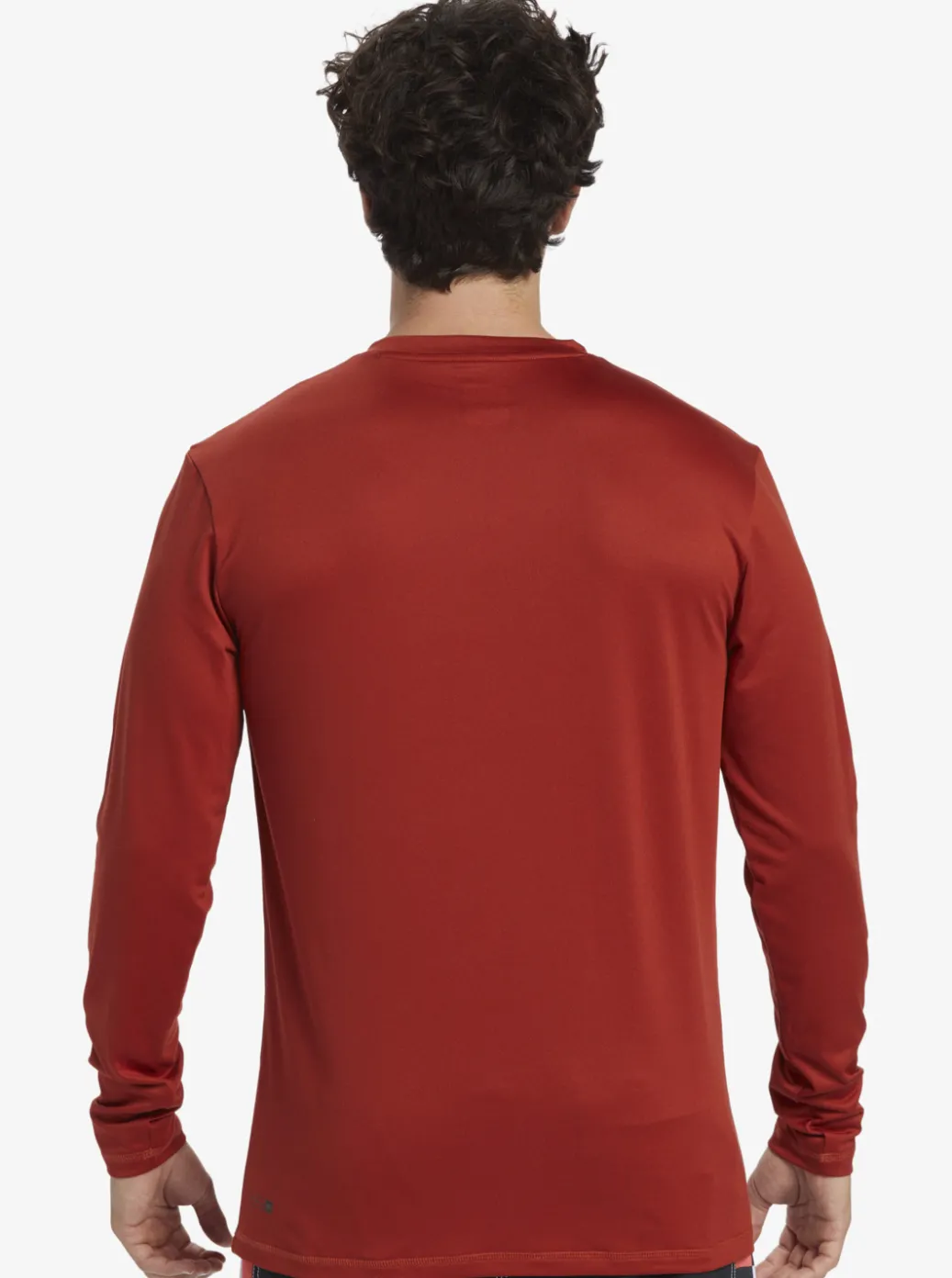 Hot Quiksilver Omni Session Long Sleeve Upf 50 Surf T-Shirt Red Ochre