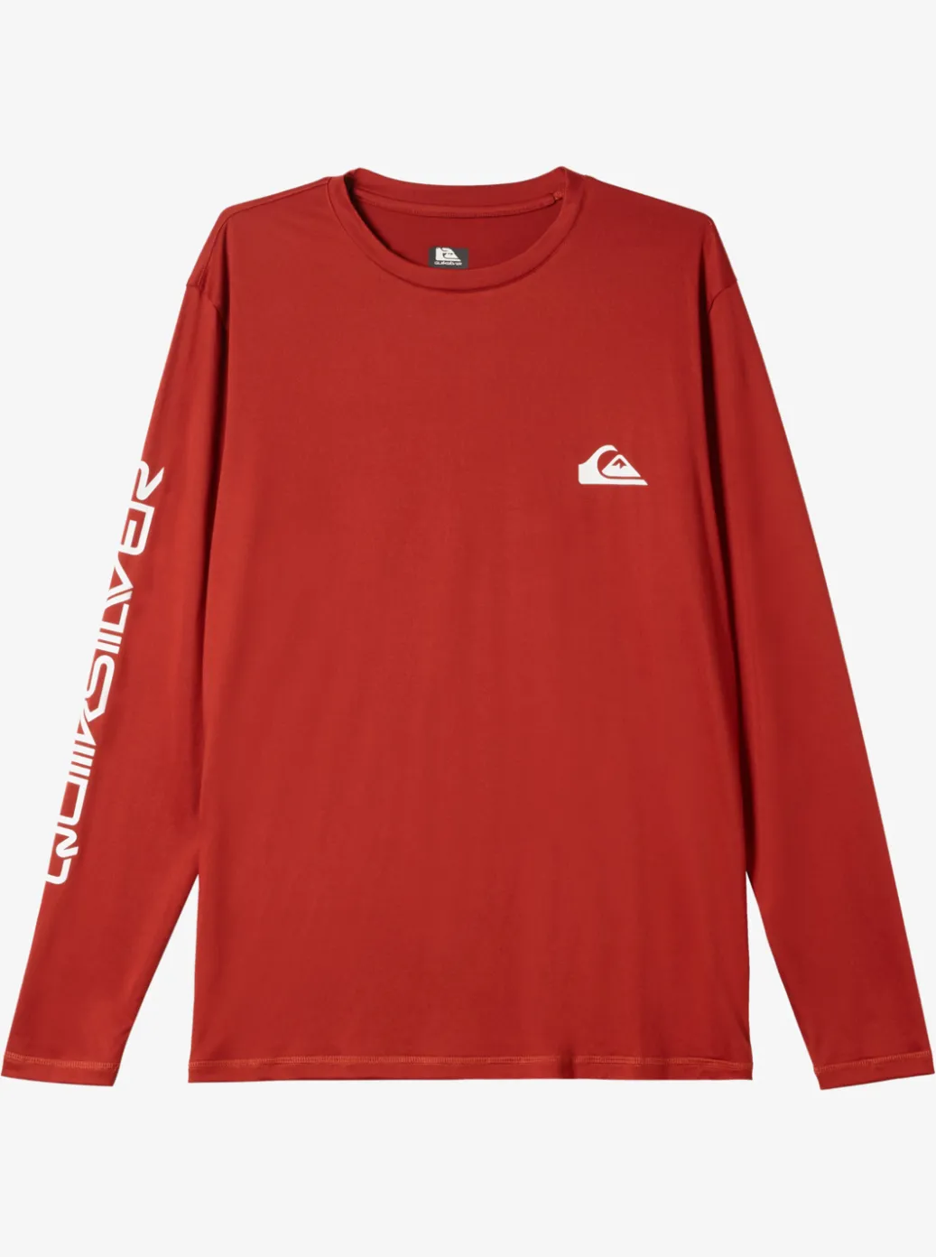 Hot Quiksilver Omni Session Long Sleeve Upf 50 Surf T-Shirt Red Ochre