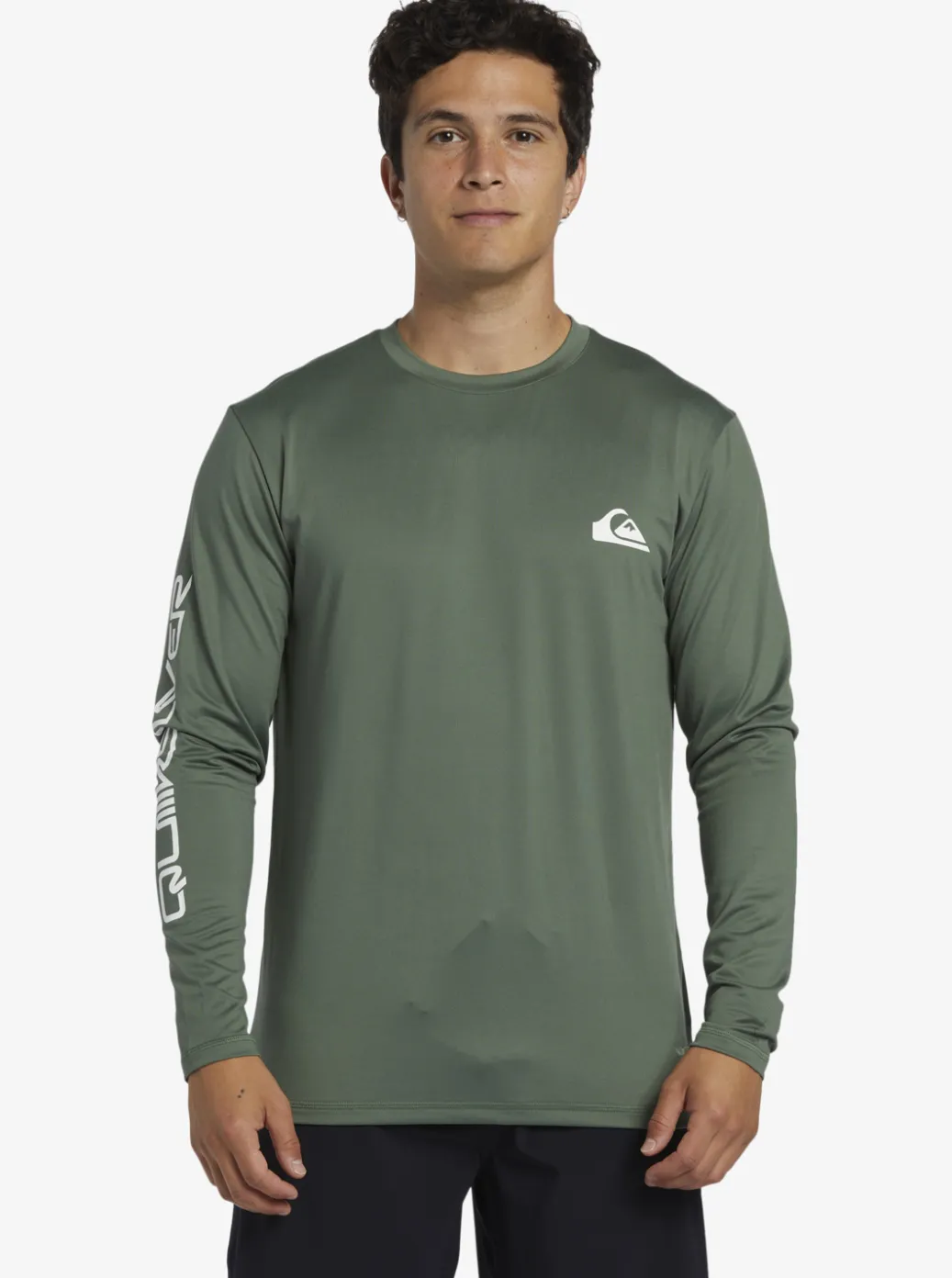 Hot Quiksilver Omni Session Long Sleeve Upf 50 Surf T-Shirt Laurel Wreath