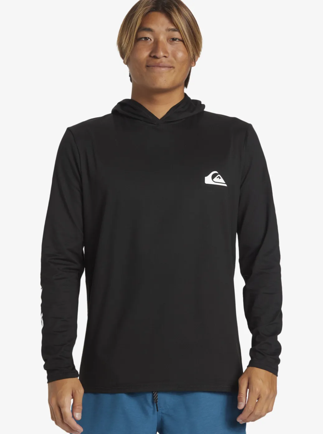 Shop Quiksilver Omni Session Upf 50 Long Sleeve Surf Tee Black