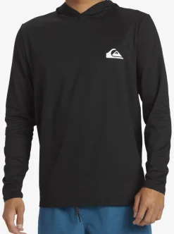 Shop Quiksilver Omni Session Upf 50 Long Sleeve Surf Tee Black