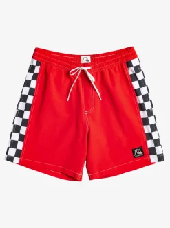 Cheap Quiksilver Original Arch 17" Volleys High Risk Red