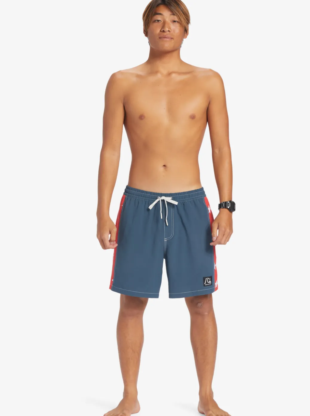 Cheap Quiksilver Original Arch 17" Volleys Midnight Navy