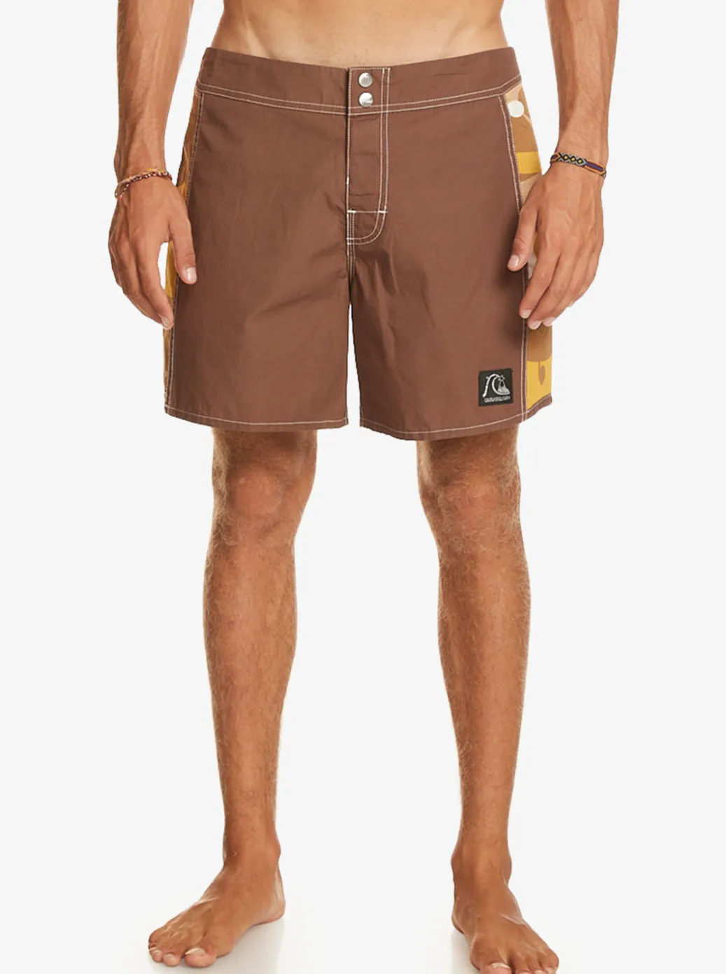 Discount Quiksilver Original Arch Andy Y Andy 16" Boardshorts Dark Earth