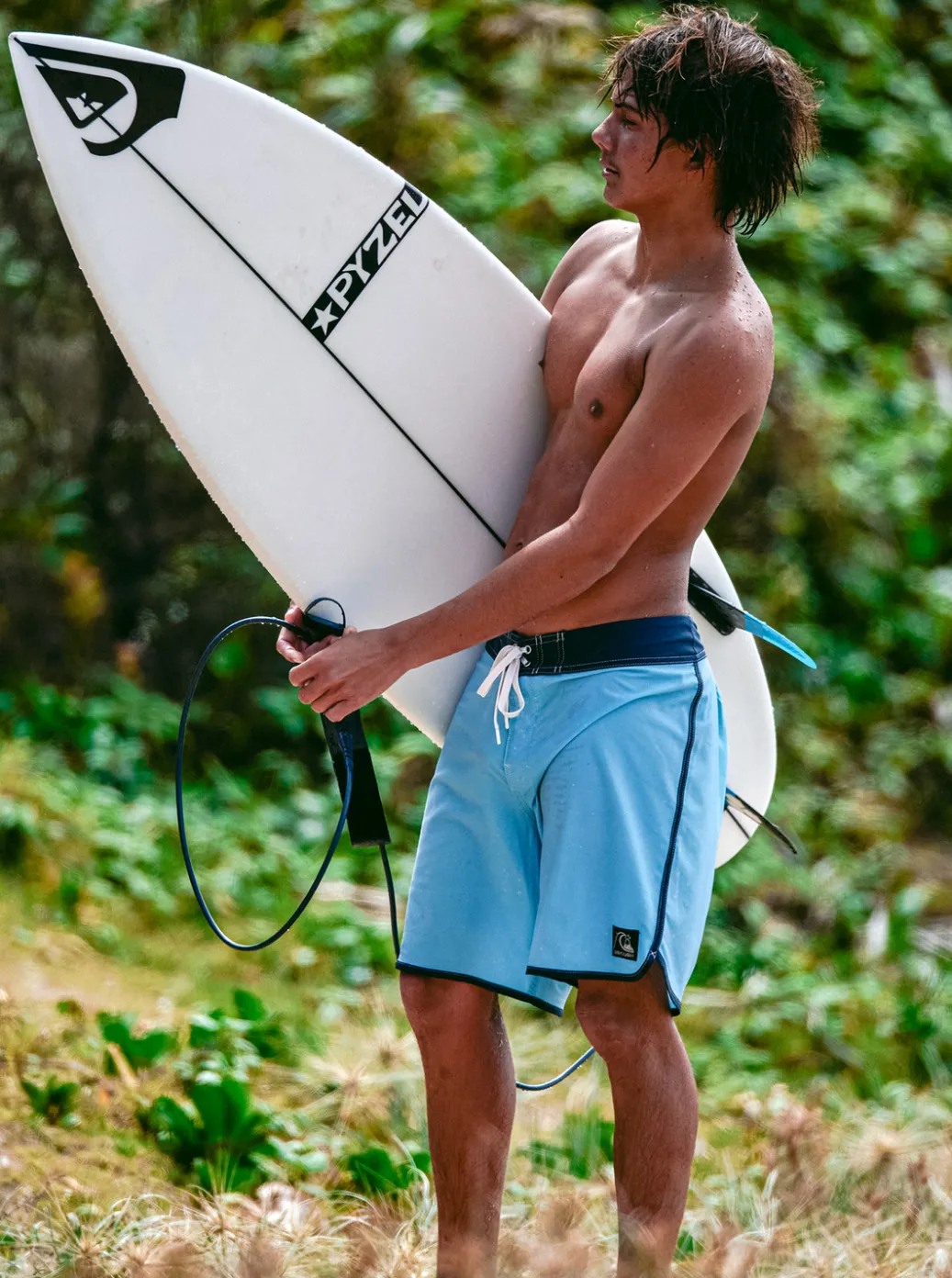 Best Sale Quiksilver Original Scallop 18" Boardshorts Sky Blue
