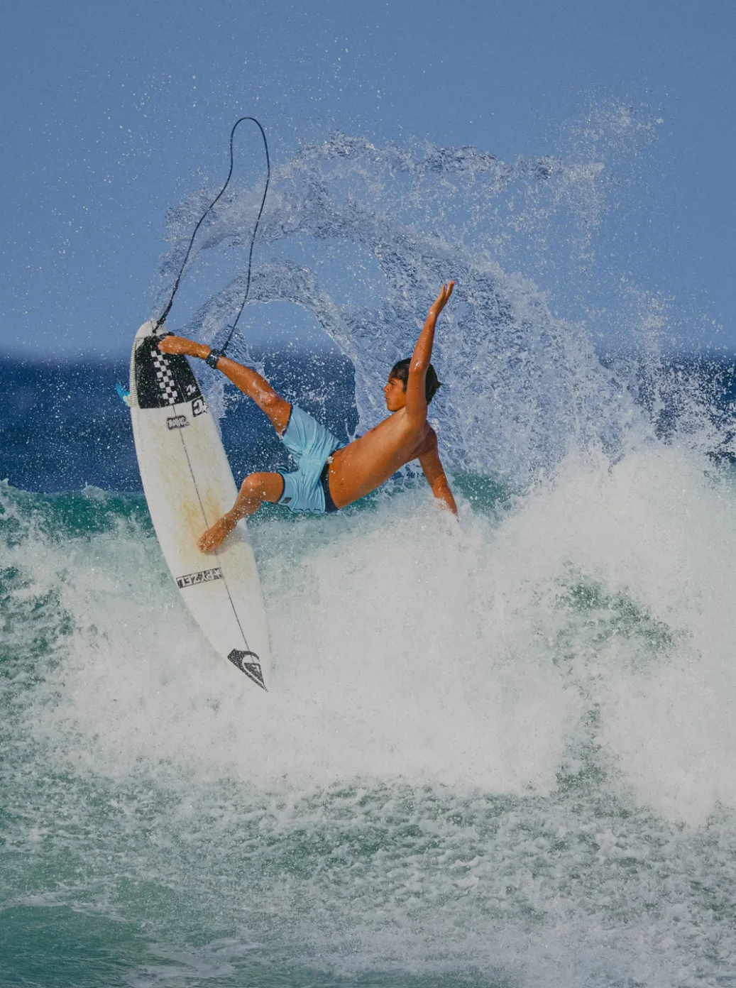 Best Sale Quiksilver Original Scallop 18" Boardshorts Sky Blue