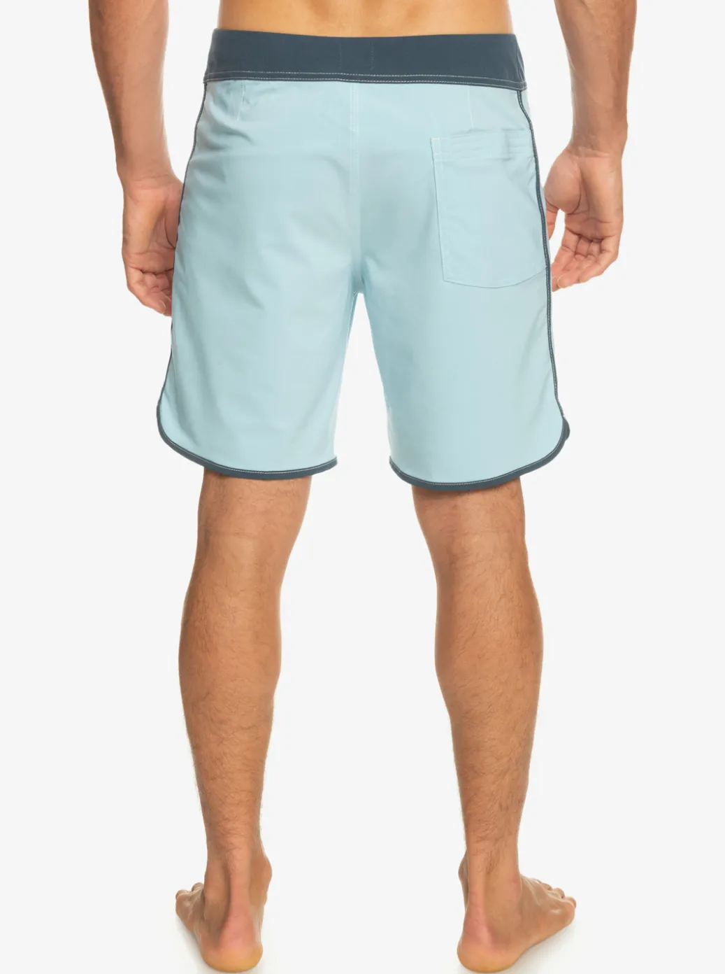 Best Sale Quiksilver Original Scallop 18" Boardshorts Sky Blue