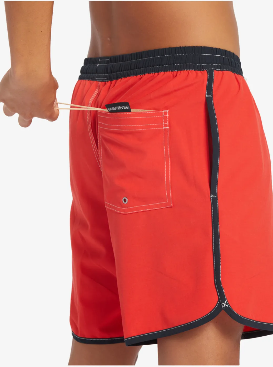 Hot Quiksilver Original Scallop 17" Volleys High Risk Red