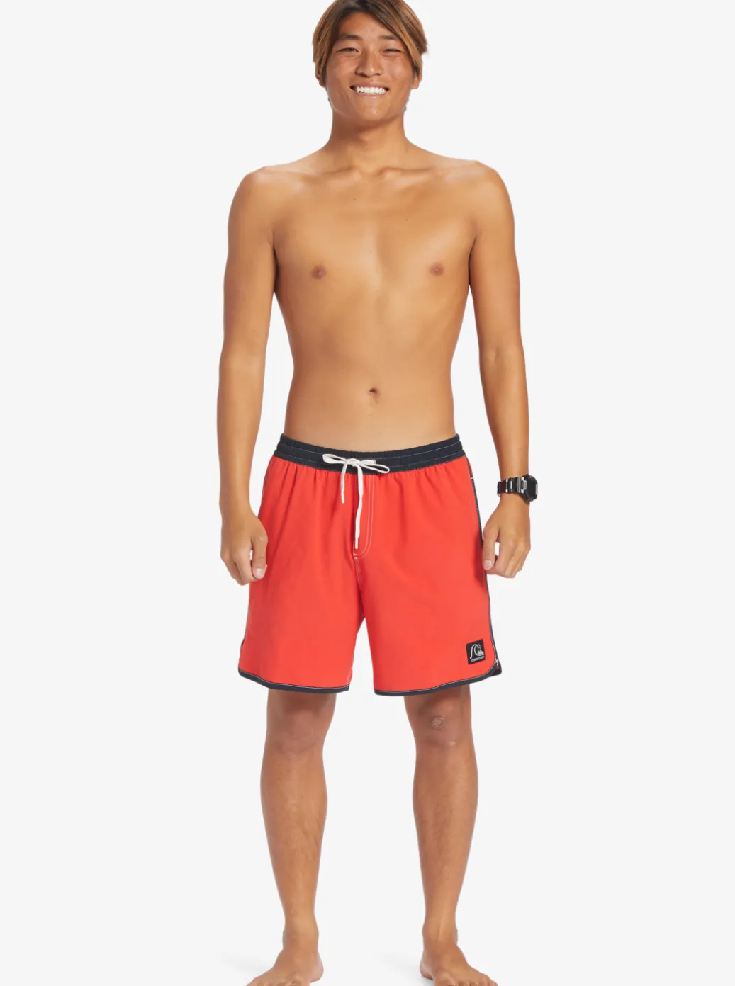 Hot Quiksilver Original Scallop 17" Volleys High Risk Red