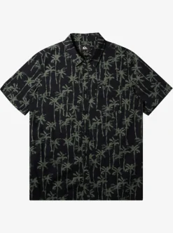 Best Sale Quiksilver Painted Palm Short Sleeve Shirt Laurel Wreath Painted Palms