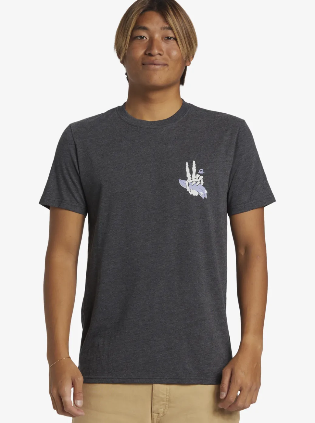 Online Quiksilver Peace Out T-Shirt Charcoal Heather