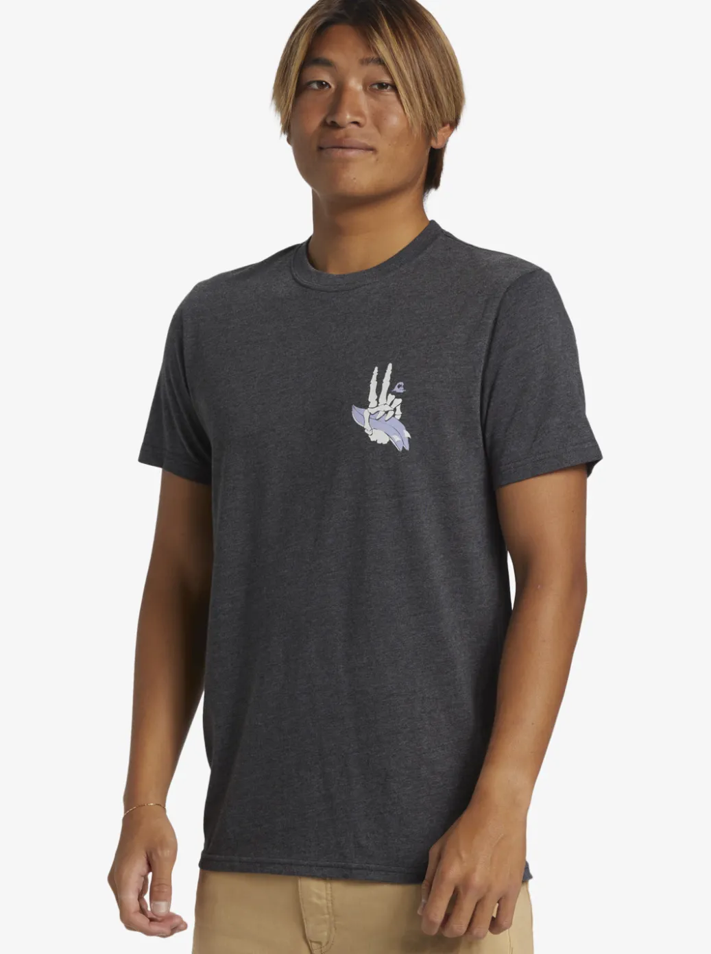 Online Quiksilver Peace Out T-Shirt Charcoal Heather