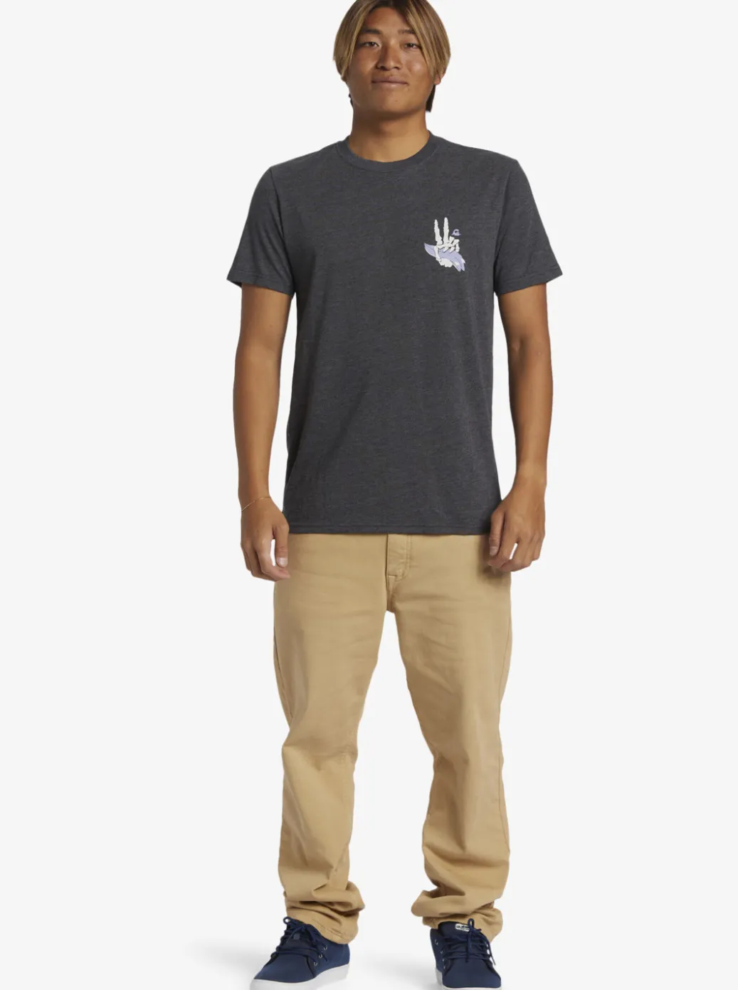 Online Quiksilver Peace Out T-Shirt Charcoal Heather