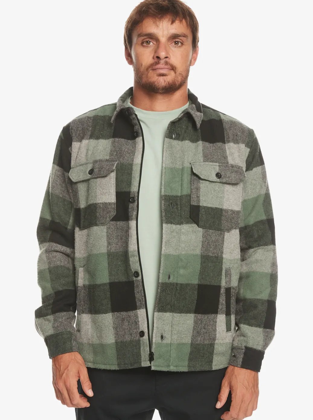 Shop Quiksilver Pickston Jacket Black Pickston