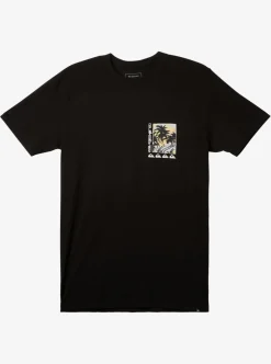 Fashion Quiksilver Poster T-Shirt Black