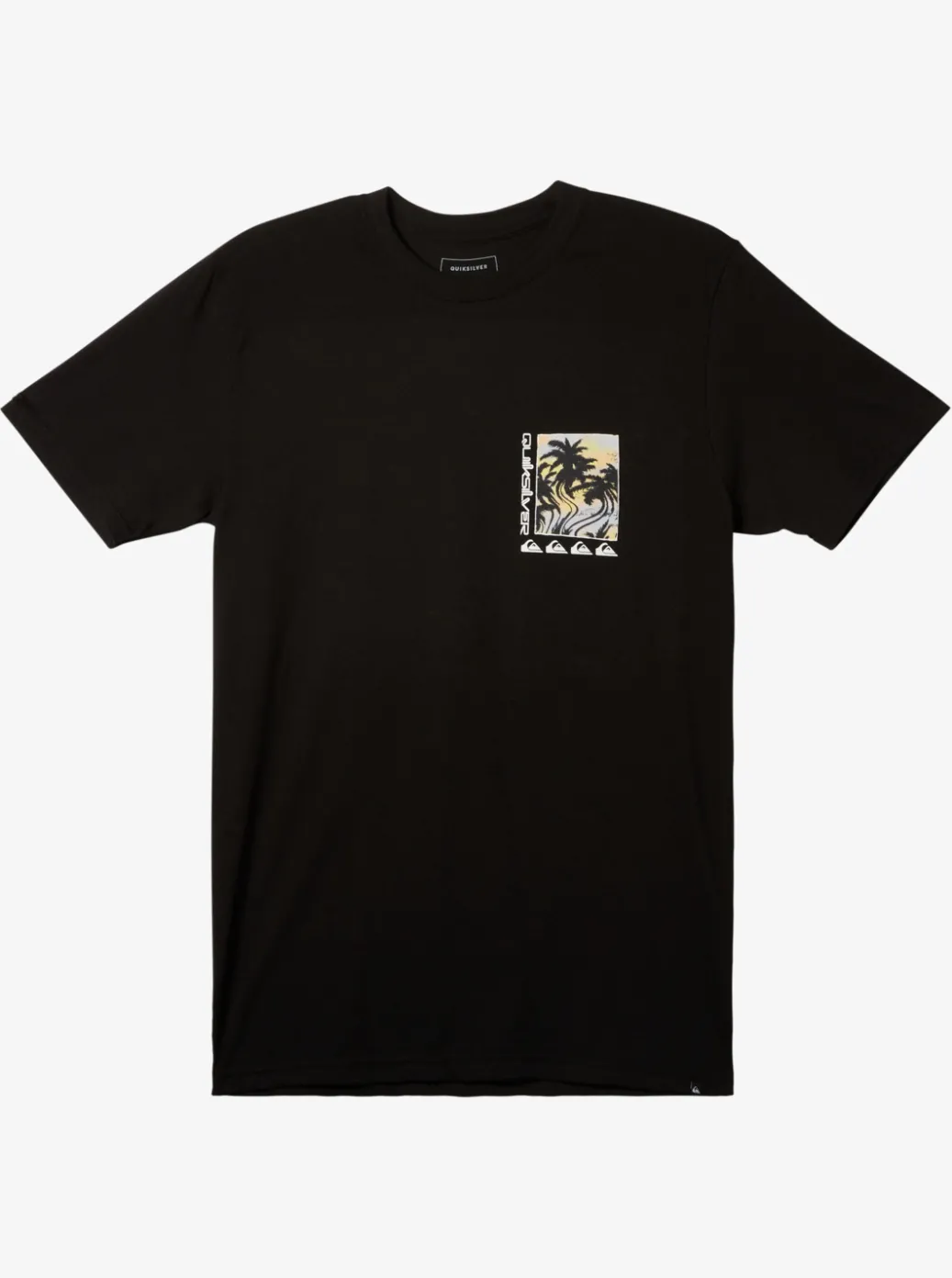 Fashion Quiksilver Poster T-Shirt Black