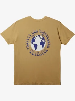 Fashion Quiksilver Protect Our Playground T-Shirt Taos Taupe